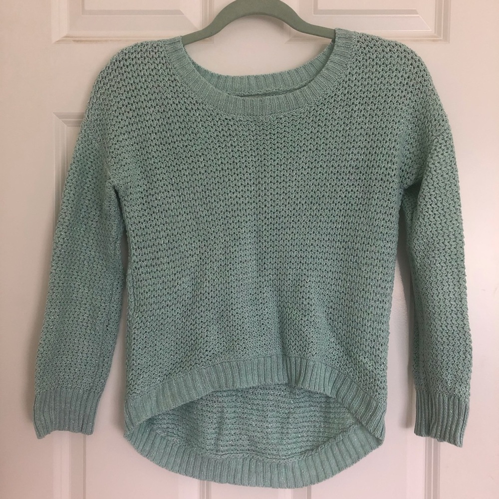 Sparkly Mint Sweater